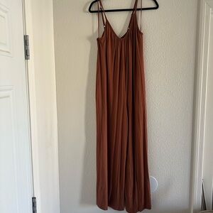 Wishlist Terracotta/Rust Jumpsuit w/ pockets sz L